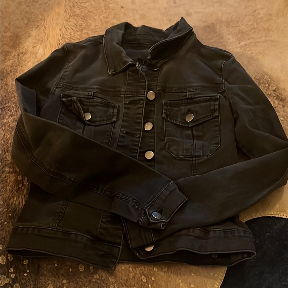 Kut from the Kloth Black Jean Jacket